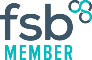 Logo displaying the letters fsb in dark grey with teal interlocking circles at the top right, and the word MEMBER in bold teal below—ideal for professionals specialising in Trauma, PTSD, or EMDR therapies.